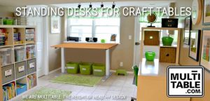 Standing Desks As Adjustable Craft Tables And Hobby Benches MultiTable