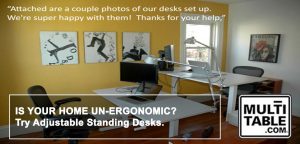 Is Your Home UnErgonomic Try Adjustable Standing Desks MultiTable