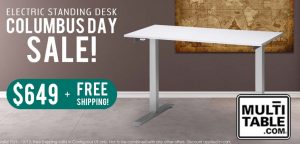 Electric Standing Desk Columbus Day Sale 2014