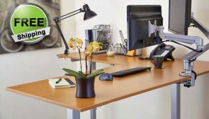 Standing Desk Electric L Shape Height Adjustable Office Desk MultiTable 1