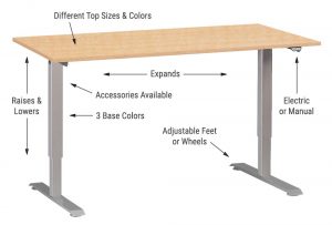 Standing Desk Adjustable Height Office Desk MultiTable