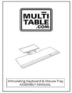Articulating Keyboard And Mouse Tray MultiTable Standing Desk Accessories Assembly Manual
