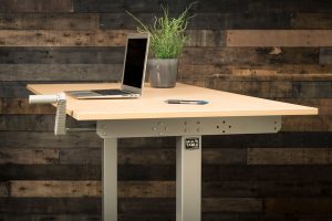 Hand Crank Height Adjustable Standing Desk By MultiTable