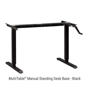 Manual Standing Desk Base Black
