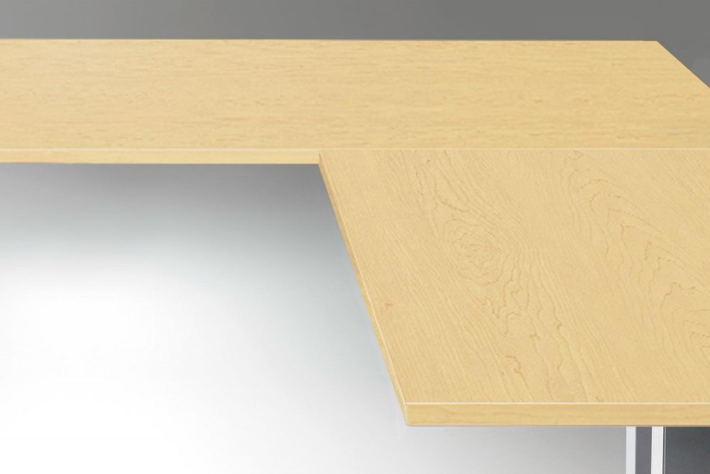 Standing Desk Table Top Hardrock Maple L Shaped