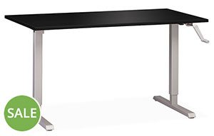 Height Adjustable Hand Crank Standing Desk