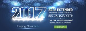 Standing Desk New Years Sale 2017 Homepage Banner