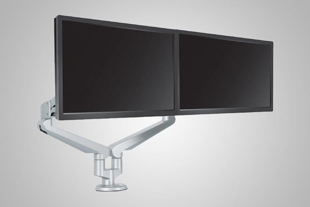 Dual Monitor Arms Silver MultiTable
