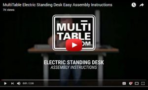 Standing Desk Assembly Video MultiTable