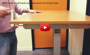 Hand Crank Standing Desk MultiTable