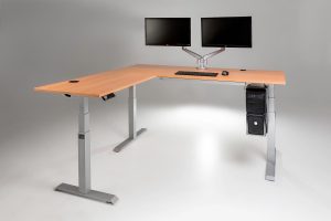 ModDesk Pro L Shaped Standing Desk With All Accessories