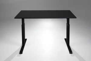 FlexTable Height Adjustable Hand Crank Standing Desk Black Black MultiTable