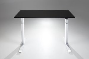 FlexTable Height Adjustable Standing Desk White Black MultiTable
