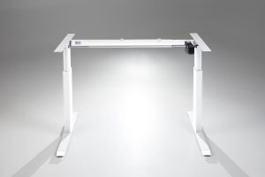 FlexTable Height Adjustable Standing Desk White Electric Frame MultiTable