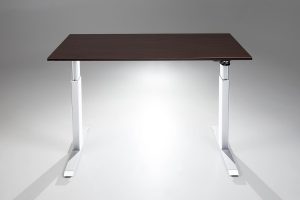 FlexTable Height Adjustable Standing Desk White Espresso MultiTable