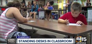 MultiTable Standing Desks Help Students In Schools