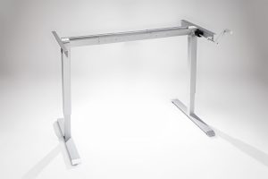 Original ModTable Hand Crank Standing Desk Silver Frame By MultiTable