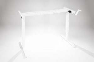 Original ModTable Hand Crank Standing Desk White Frame By MultiTable