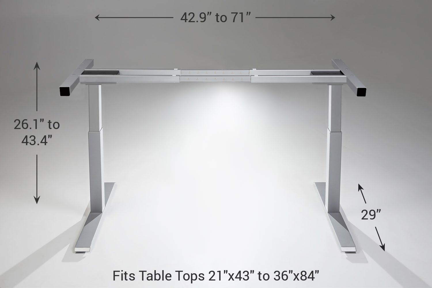 The Mod E2 Electric Standing Desk Frame Multitable