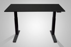 MultiTable Electric Standing Desk Black Frame Black Table Top