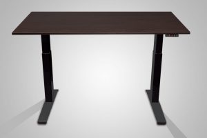 MultiTable Electric Standing Desk Black Frame Espresso Table Top