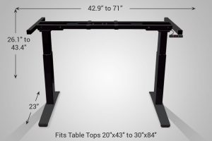 MultiTable Electric Standing Desk Black Frame Standard 23