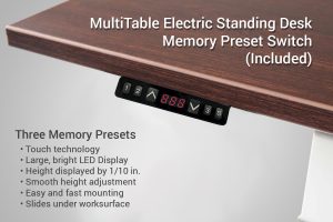 MultiTable Electric Standing Desk Memory Preset Switch