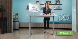 Spring Sale Best Electric Standing Desk FlexTable Height Adjustable Electric Or Hand Crank Office Desk MultiTable
