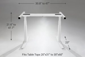Mod E Pro 2 Step Height Adjustable Standing Desk Frame Small White 23 MultiTable
