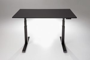 Mod E Pro Height Adjustable Standing Desk Black Base Black Table Top