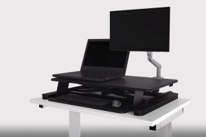 MultiTable Desktop Sit To Stand Workstation 36 Inch Black 01