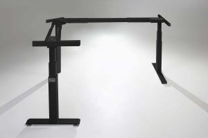 Mod E Pro L Shaped Standing Desk Frame Black Height Adjustable Standing Desk Base L MultiTable