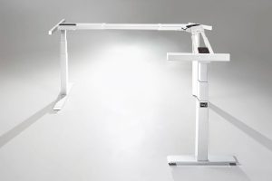 Mod E Pro L Shaped Standing Desk Frame White Height Adjustable Standing Desk Base R MultiTable