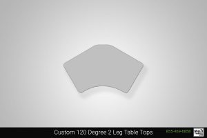 Custom 120 Degree 2 Leg Standing Desk Table Top Shape Options MultiTable Office Furniture Manufacturing Phoenix Arizona Since 2021