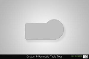 Custom P Peninsula Standing Desk Table Top Shape Options MultiTable Office Furniture Manufacturing Phoenix Arizona Since 2021