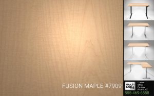 Custom Standing Desk Table Top Options MultiTable Office Furniture Manufacturer Supplier Phoenix Arizona Wilsonart Fusion Maple 7909