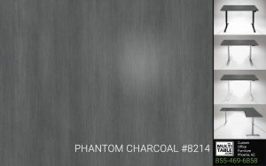Custom Standing Desk Table Top Options MultiTable Office Furniture Manufacturer Supplier Phoenix Arizona Wilsonart Phantom Charcoal 8214