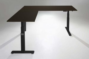 Mod E Pro L Shaped Standing Desk Frame Black L Libretti Table Top Ergonomic Furniture MultiTable