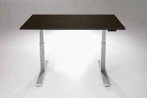 Mod E2 Height Adjustable Standing Desk Silver Base Libretti Table Top MultiTable