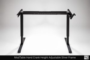 ModTable Hand Crank Height Adjustable Black Frame Custom Design Options MultiTable Office Furniture Manufacturing Phoenix Arizona Since 2010