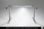 Mod E Pro Electric 2 Step Height Adjustable Silver Frame Custom Design Options MultiTable Office Furniture Manufacturing Phoenix Arizona Since 2010