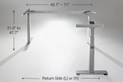 MultiTable Mod E Pro L Shaped Ergonomic Height Adjustable Electric Standing Desk Frame Specs