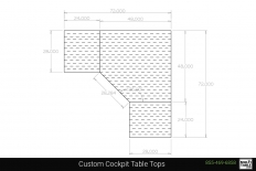Custom Cockpit Table Tops Shapes MultiTable Office Furniture Manufacturing Phoenix Arizona Since 2010
